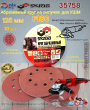 Абразивный круг на липучке 125мм Р180 с отверстиями 10шт Skrab 35758 Абразивный круг на липучке 125мм Р180 с отверстиями 10шт Skrab 35758